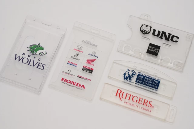 custom printed rigid id holders